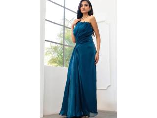 off the shoulder gown