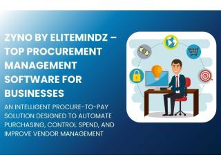 Zyno by Elitemindz – Top Procurement Management Software for Businesses