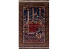 3x5 Old Afghan Mosque Prayer Area Rug - 102285