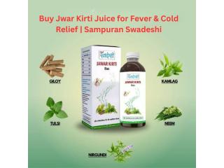 Buy Jwar Kirti Juice for Fever & Cold Relief | Sampuran Swadeshi