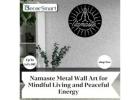 Namaste Metal Wall Art for Mindful Living and Peaceful Energy