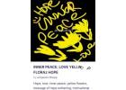 HOPE LOVE INNER PEACE YELLOW FLOWERS 