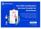 ISO 27001 Certification Services Provider for Businesses