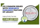 Fix Common Issues with Research Guidance Feature of Legacy