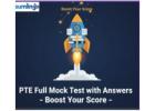 PTE Full Mock Test with Answers – Boost Your Score