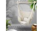 Cream Gardeon Hammock Chair Outdoor – Camping Hanging Chair Comfort