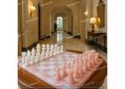 Handmade Rose Quartz Chess Set