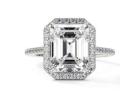 IGI Certified Emerald Cut Diamond Engagement Ring for Sale