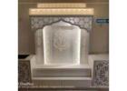 Buy Backlit Corian Mandir Kolkata | White Surface Studios