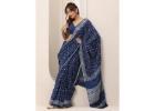 Indigo Print Sarees Styling and Buying Community