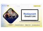 Grab a specialized Restaurant Email List contact database for your campaigns