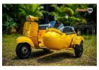 Sidecar Kit For Vespa Classic Vintage Style, Ready to Ride