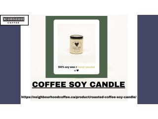Environment friendly & extremely pleasing coffee soy candle can lift your mood and senses