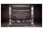 Custom Crystal Trophy for Corporate Awards and Events