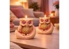 Twin Owl Moonlight Scented Candle Set of 2