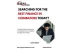 Searching for the Best Finance in Coimbatore Today?