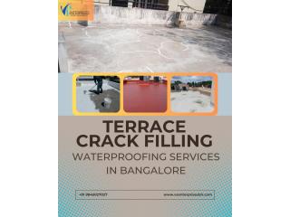 Terrace Crack Filling Waterproofing Services in Bangalore