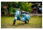 Vespa 150 Medium Blue Classic Italian Style, Fully Restored