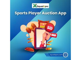 Professional Sports Player Auction App – SquadxPro