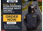 BUY NOW ICON HOODIES BROZAK NAVY JACKET ONLINE IN THE UK