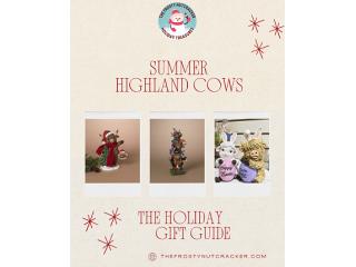 Charming Highland Cow Set & Ornaments at TheFrostyNutcracker
