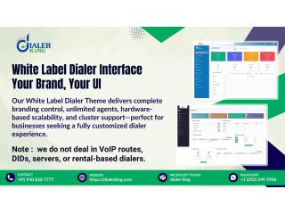 White Label Dialer Interface Your Brand, Your UI