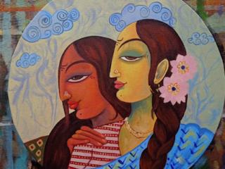 Contemporary Figurative Canvas Painting