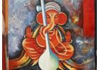 Lord Ganesha Canvas Painting