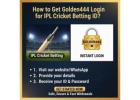 Golden444 Online IPL Cricket Betting – Quick ID Creation & Live Bets