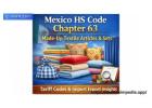 Mexico HS Code Chapter 63 – Made-Up Textile Articles & Sets Trade Data