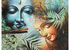 Radha Krishna Spiritual Canvas Painting