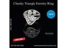Shop Chunky Triangle Diamond Ring Online | Best Price UK