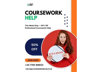 This Week Only — 50% Off Professional Coursework Help