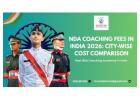 NDA Coaching Fees in India 2026: City-Wise Cost Comparison