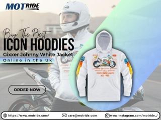 Buy The Best Icon Hoodies Gixxer Johnny White Jacket Online in the Uk