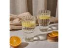 Luxury Glassware & Decorative Trays for Dining Table