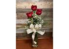 Fresh Red Roses Bouquet – Elegant & Handcrafted Floral Gift