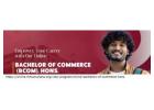 online Bachelors of Commerce hons course