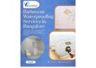 Professional bathroom waterproofing services in Bangalore