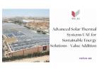 Advanced Solar Thermal Systems UAE for Sustainable Energy Solutions - Value Addition