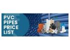 PVC Pipes Price List