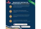 Trusted PhD Manuscript Writing Services Saudi Arabia