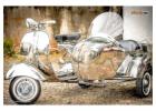 Vespa Struzzo with Full StainlessSteel Sidecar Restored by Scooter99