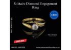 Buy Elegant 18k Yellow Gold Solitaire Diamond Ring UK