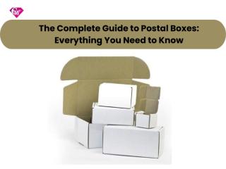 The Complete Guide to Postal Boxes: Everything You Need to Know
