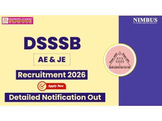 DSSSB Recruitment Junior Engineer 2026 | Engineers Academy