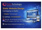 Leading Static Website Design Company in Delhi – Professional & Affordable Solutions