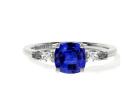 Find 14K White Gold Blue Sapphire Engagement Rings Online