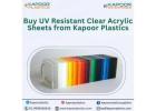 Buy UV Resistant Clear Acrylic Sheets from Kapoor Plastics