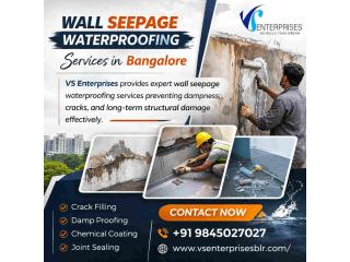 Wall Seepage Waterproofing Services in Bangalore